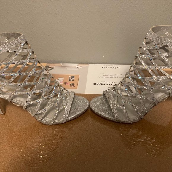 Silver Rhinestone Heels - Picture 3 of 3